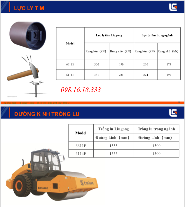Kích thước trống lu Kích thước trống lu